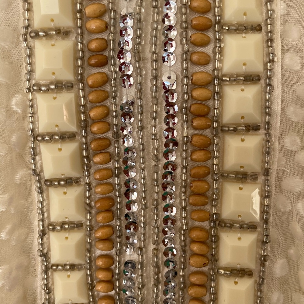 HALEBOB Cream Sheer Shirt size:S - Picture 3 of 8